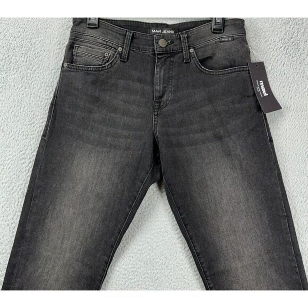 Mavi Matt Jeans Mens 28X32 Grey Relaxed Straight Stretch Denim NEW